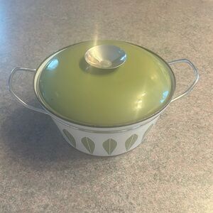 Catherine Holm Vintage Green Lotus Enamelware
